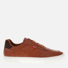 Акція на Чоловічі кеди низькі Levi`s 824515742 41 Коричневі від Rozetka