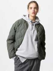 Акція на Куртка демісезонна жіноча Uniqlo 424499909 S Зелена від Rozetka