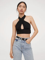 Акція на Топ жіночий H&M 10149594wer XS Чорний від Rozetka