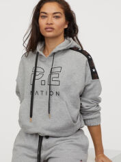 Акція на Худі жіноче H&M P.E. Nation 8276441wer M Сіре від Rozetka