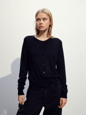 Акція на Кардиган в'язаний жіночий H&M 5795417wer M Чорний від Rozetka