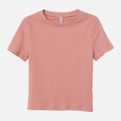 Акція на Футболка бавовняна коротка жіноча H&M 6244861wer S Рожева від Rozetka