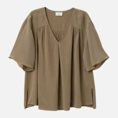 Акція на Блузка жіноча H&M Anna Glover 6350497wer 44 Хакі від Rozetka