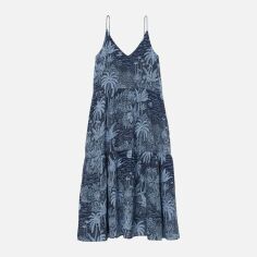 Акція на Сарафан літній жіночий H&M Desmond & Dempsey 8728441wer 54 Темно-синій від Rozetka