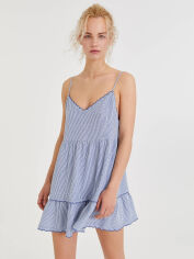 Акція на Сарафан жіночий Pull & Bear XAZ475872LYSY S Синій з білим від Rozetka