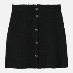 Акція на Спідниця міні осіння жіноча H&M 1415883wer 38 Чорна від Rozetka
