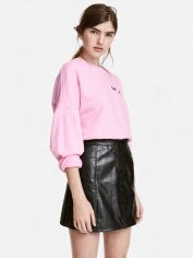 Акція на Спідниця зі штучної шкіри міні осіння жіноча H&M 5148656wer 42 Чорна від Rozetka