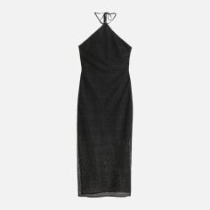 Акція на Плаття міді літнє жіноче H&M 10840335wer S Чорне від Rozetka
