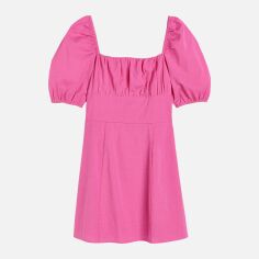 Акція на Плаття коротке літнє жіноче H&M 1139144wer M Малинове від Rozetka