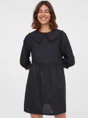 Акція на Плаття коротке осіннє жіноче H&M 9280702wer S Чорне від Rozetka