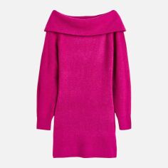 Акція на Плаття в'язане коротке зимове тепле жіноче H&M 1126651wer L Рожеве від Rozetka