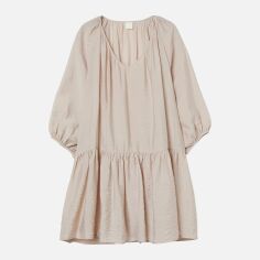 Акція на Плаття коротке літнє жіноче H&M 9738163wer M Бежеве від Rozetka