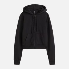 Акція на Толстовка на блискавці з капюшоном жіноча H&M 10817776wer XS Чорна від Rozetka