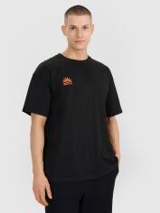 Акція на Футболка бавовняна довга чоловіча 4F 4FWSS25TTSHM1985-20S XL Чорна від Rozetka