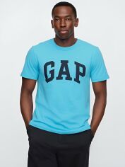 Акція на Футболка бавовняна довга чоловіча Gap 41266747 2XL Блакитна від Rozetka