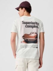 Акція на Футболка бавовняна довга чоловіча Gap 864233700 2XL Молочна від Rozetka