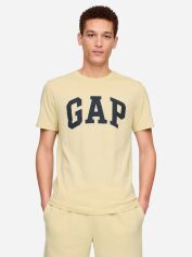 Акція на Футболка бавовняна довга чоловіча Gap 73025996 XL Жовта від Rozetka