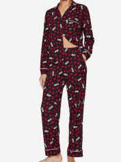 Акція на Піжама (сорочка + штани) жіноча великих розмірів DKNY 530643544 XL Чорна від Rozetka