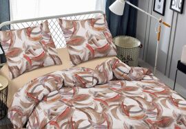 Акція на Комплект постільної білизни Zastelli Євро 200х220 см J3737-12/ beige Жатка Різнобарвний від Rozetka