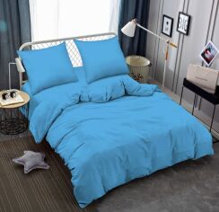 Акція на Комплект постільної білизни Zastelli Полуторний 145х210 см 16-4134 Bonnie Blue Жатка Блакитний від Rozetka