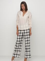 Акція на Штани жіночі H&M 0725354_карта_03 32 Білі від Rozetka