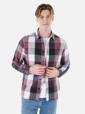 Акція на Сорочка чоловіча Colin's CL1064635-DUP XL Бордова від Rozetka