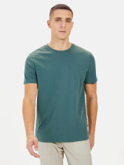 Акція на Футболка бавовняна довга чоловіча Camel Active T-Shirt 1/2 Arm 409700-5T01-44 M Зелена від Rozetka