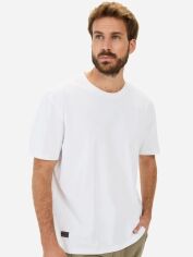 Акція на Футболка бавовняна довга чоловіча Camel Active T-Shirt 1/2 Arm 409700-5T23-01 XL Біла від Rozetka