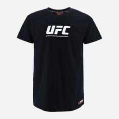 Акція на Футболка бавовняна довга чоловіча UFC UFCYE35037 L Чорна від Rozetka