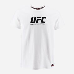 Акція на Футболка бавовняна довга чоловіча UFC UFCYE35037 S Біла від Rozetka