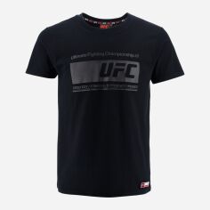 Акція на Футболка бавовняна довга чоловіча UFC UFCYE35044 XL Чорна від Rozetka