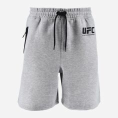 Акція на Шорти бавовняні короткі чоловічі UFC UFCYE35065 XL Світло-сірі від Rozetka