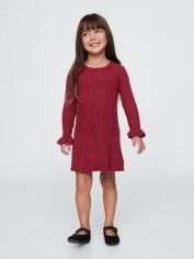 Акція на Дитяче тепле плаття для дівчинки GAP 232481880 86 см Бордове від Rozetka