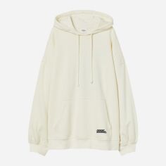 Акція на Худі оверсайз жіноче H&M No Fear 10110584wer L Молочне від Rozetka
