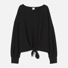 Акція на Блузка жіноча H&M 0828934_01 M Чорна від Rozetka