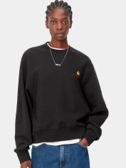 Акція на Світшот жіночий Carhartt WIP American Script Sweatshirt W I033649-89XX XS Чорний від Rozetka