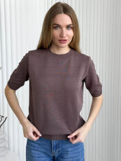 Акція на Джемпер жіночий ARTKNIT База М Шоколад від Rozetka
