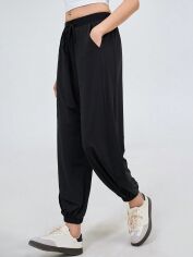 Акція на Штани жіночі SHEIN GD-00112259 XL Чорні від Rozetka