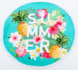 Акція на Пляжное полотенце 5055 Summer Time Garden stuff MirSon диаметр 150 см від Podushka