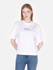 Акція на Футболка бавовняна жіноча Colin's CL1072191WHT XS White від Rozetka