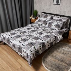 Акція на Комплект постільної білизни Moon&Star Полуторний 143х210 см Furry Friends Бязь Gold Люкс (MS-820009256) від Rozetka