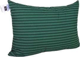 Акція на Подушка MirSon №0107 Сolor Fun Line 17-0612 Stripe Emerald з евкаліптовим волокном середня 50x70 см від Rozetka