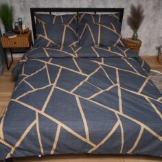 Акція на Підковдра Moon&Star Полуторна 143 x 210 см Deep Blue Luxe Мікросатин Premium (MS-870001155) від Rozetka