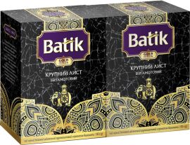 Акція на Набір чорного чаю Batik Gold з ароматом бергамоту 100 г х 2 пачки від Rozetka