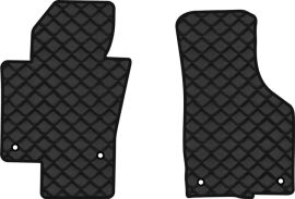 Акція на Килимки з екошкіри EVAtech ECO в салон авто передні для Passat (B6) (without armrest) Volkswagen 2005-2010 6 покоління Combi EU Екошкіра чорна з чорною ниткою чорний кант від Rozetka