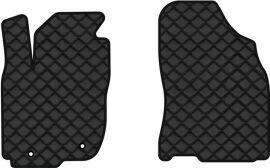 Акція на Килимки з екошкіри EVAtech ECO в салон авто передні для RAV4 (XA40) (closed threshold) Restyling Toyota 2016-2018 4 покоління SUV EU Екошкіра чорна з чорною ниткою чорний кант від Rozetka
