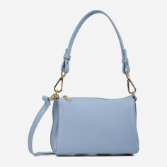 Акція на Сумка крос-боді жіноча з натуральної шкіри маленька Regina Notte Tote 3953 Блакитна від Rozetka