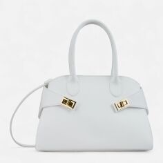 Акція на Сумка крос-боді жіноча з натуральної шкіри середня Regina Notte Tote 4009 Біла від Rozetka