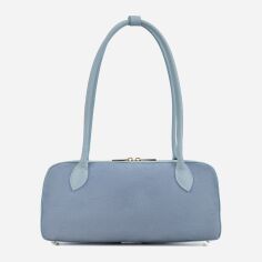 Акція на Сумка крос-боді жіноча з натуральної замші середня Regina Notte Tote 4012 Блакитна від Rozetka