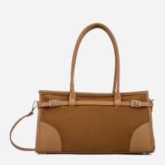 Акція на Сумка шопер жіноча з натуральної замші Regina Notte Tote 3990 Рижа від Rozetka